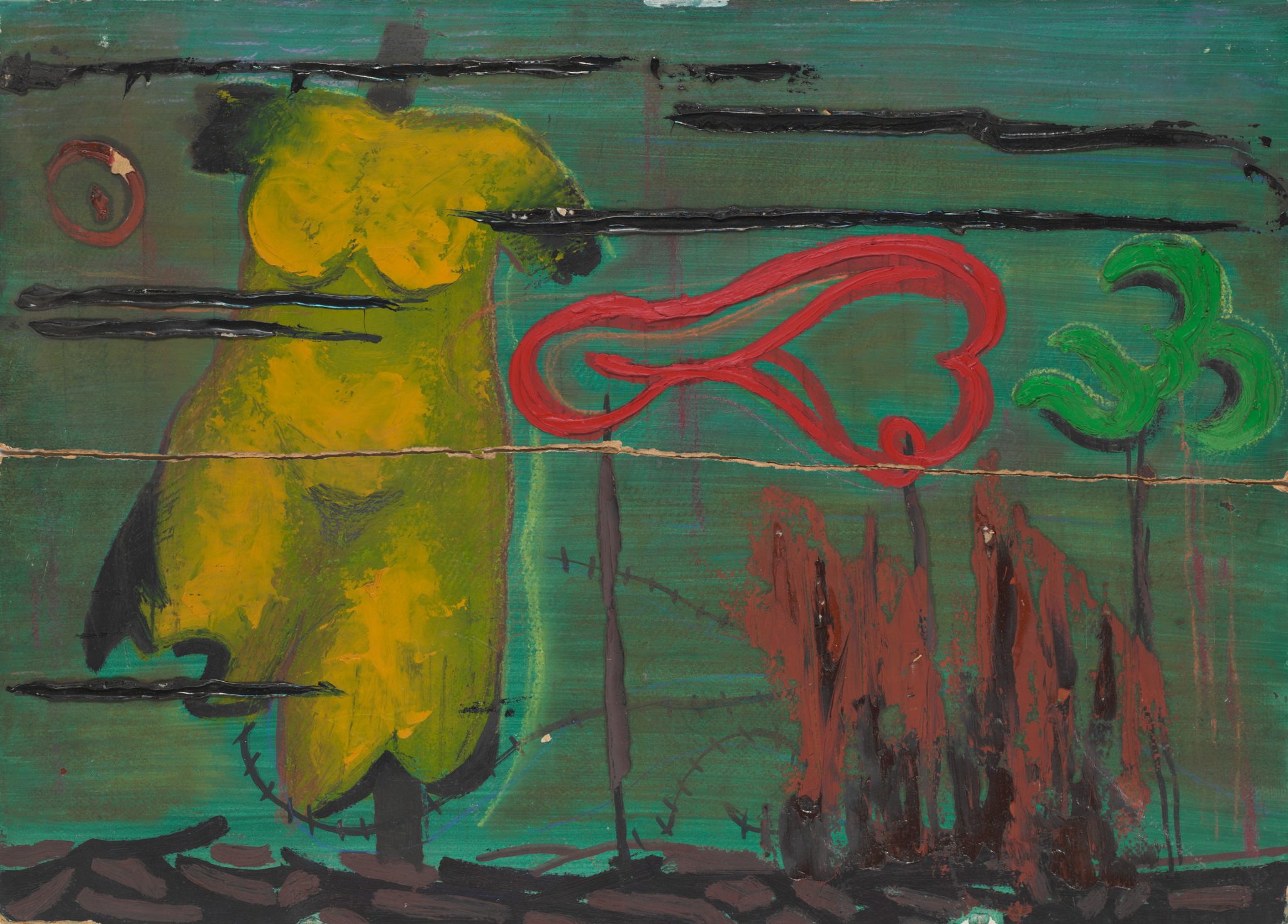Václav Chad - Imaginary landscape III. (with yellow torso)