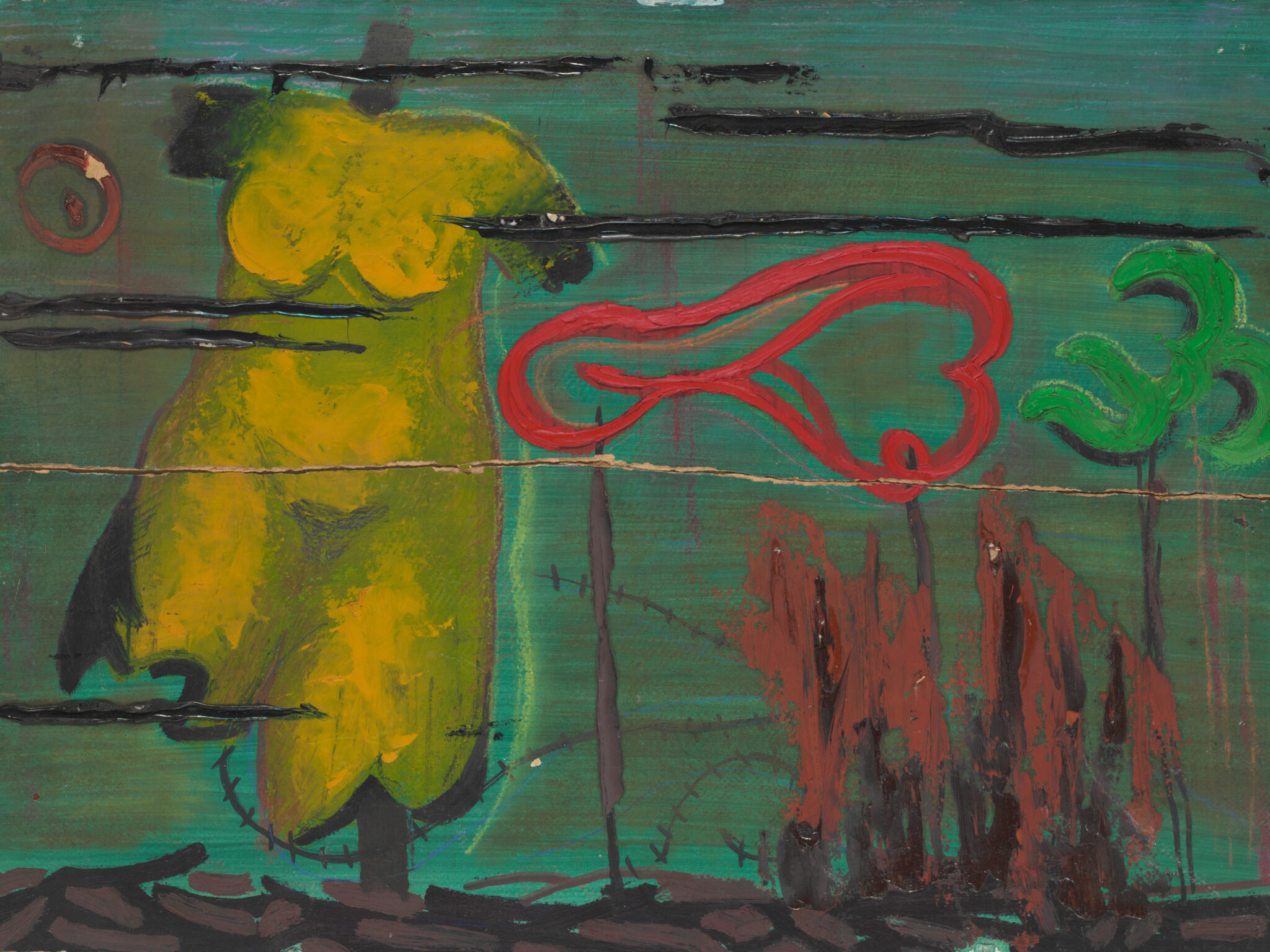 Václav Chad - Imaginary landscape III. (with yellow torso)